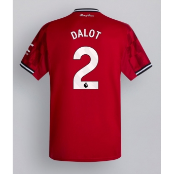 Billige Fotballdrakt Manchester United Diogo Dalot #2 Replika Hjemmedrakt 2025-26 Kortermet